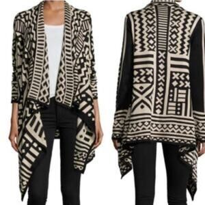 STARING AT STARS - Aztec Open Waterfall Cardigan